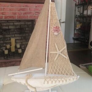 Nautical Decor Sailboat with Starfish